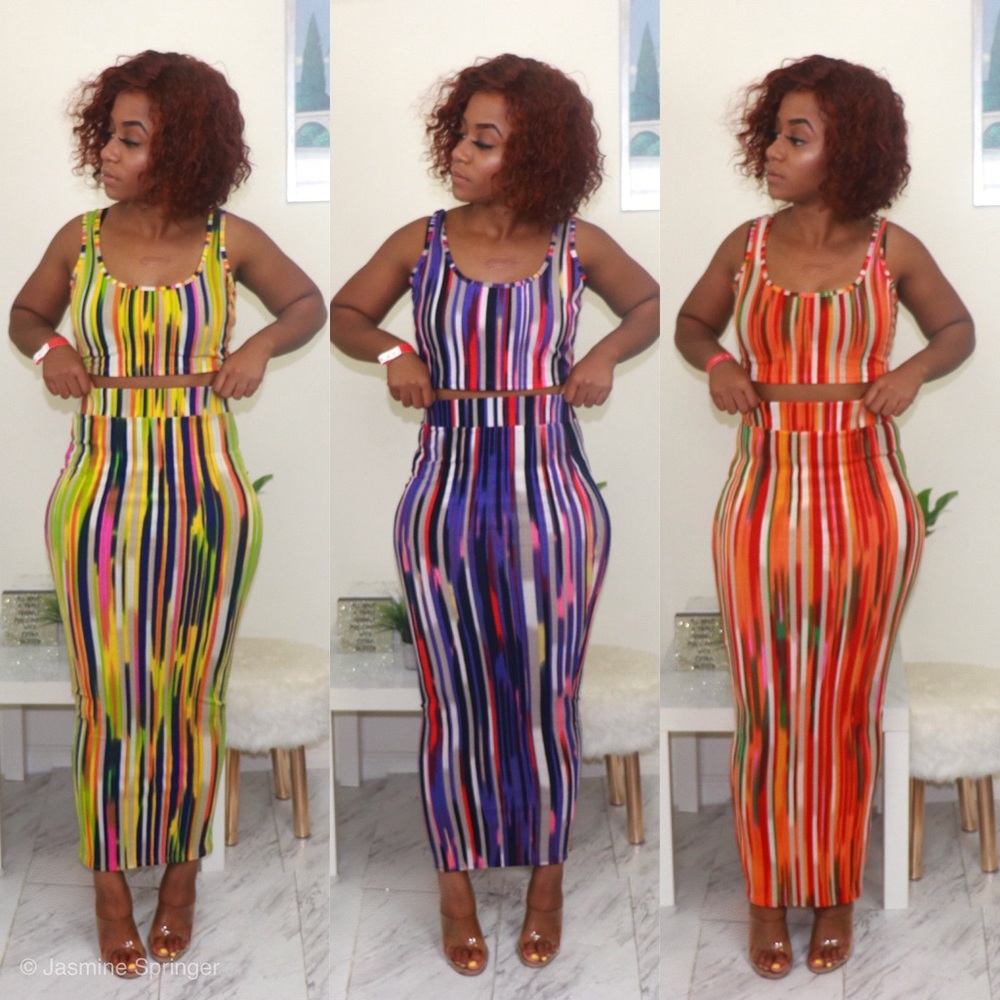 *SOLD* Life of the Party 2 Piece Midi Set